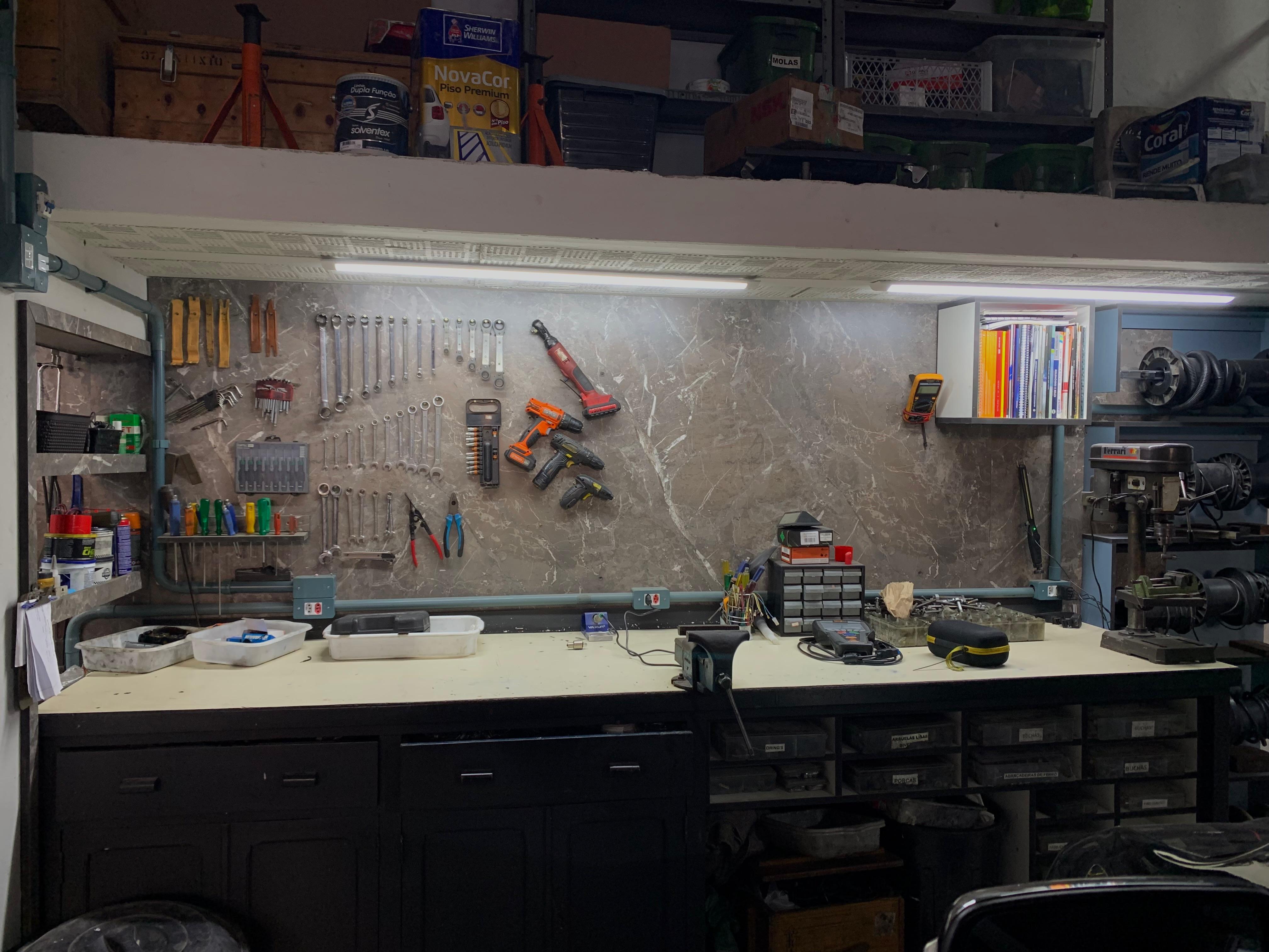 Nova área da oficina